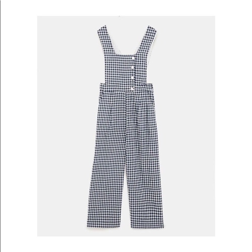 Zara Gingham Check Jumpsuit